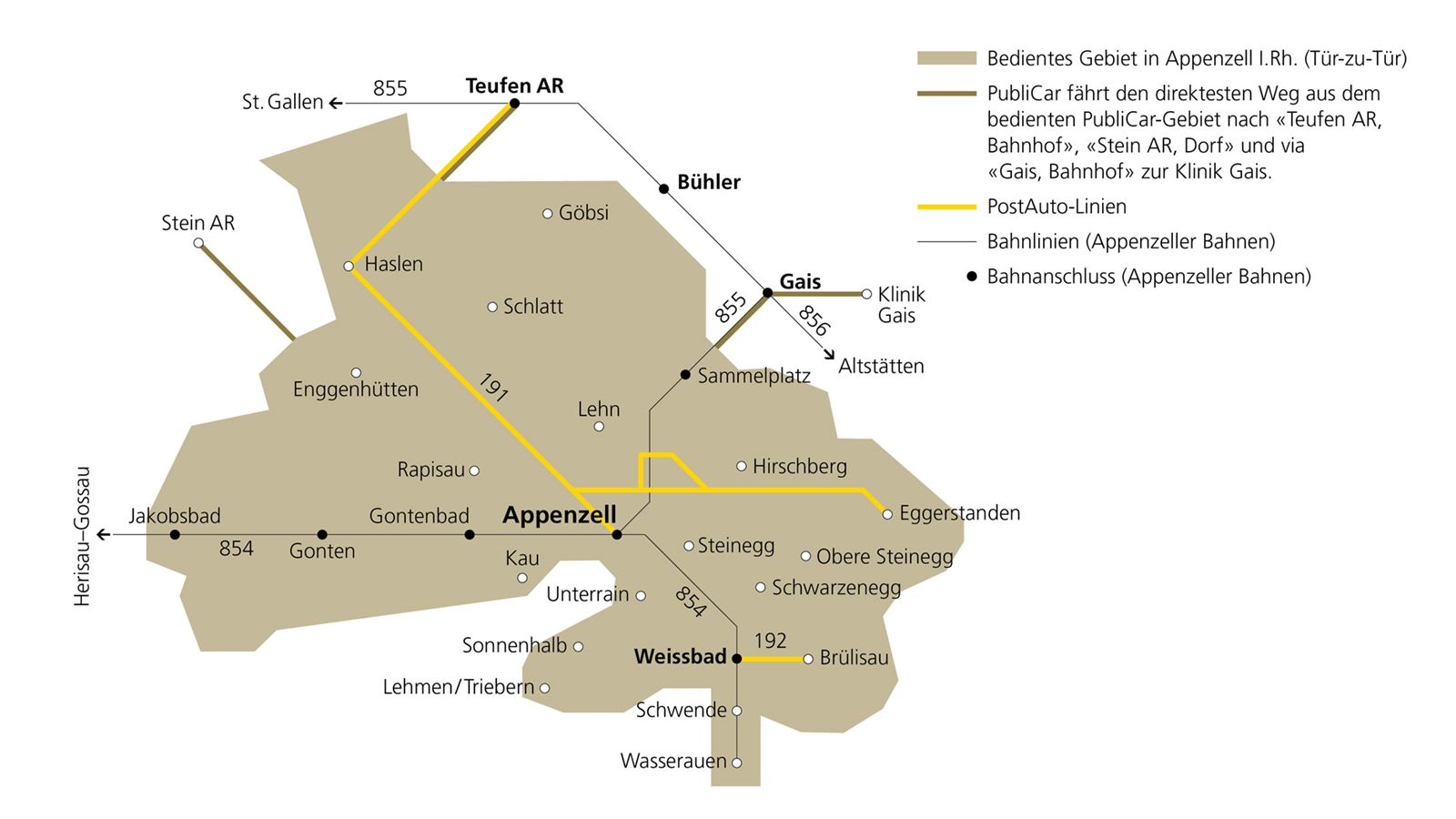 Publicar Appenzell service area