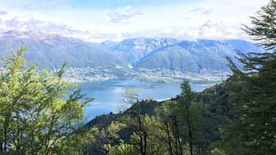 View from the Gambarogno mountains