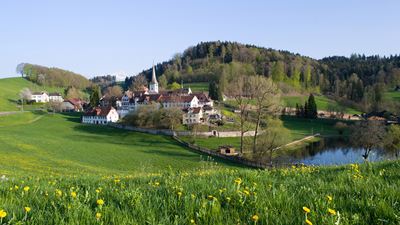 Magdenau Abbey in the charming surroundings of north-eastern Toggenburg.