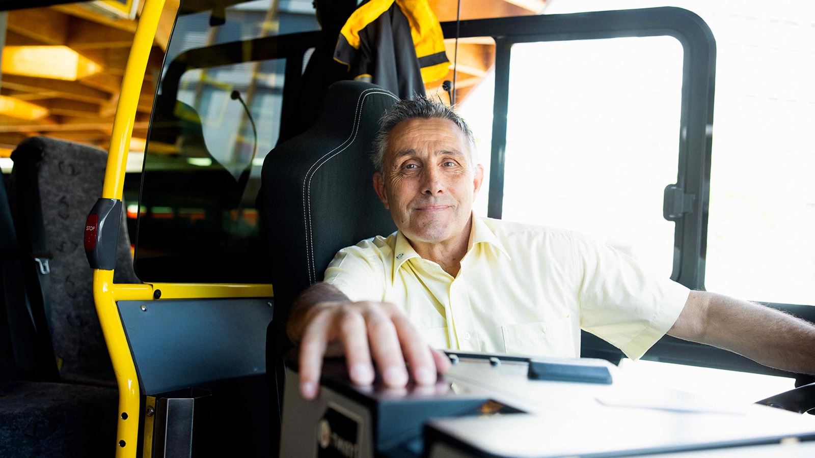 Josy Germanier vous accueille au départ de Sion.