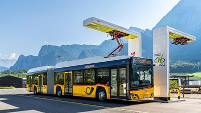 Autopostale elettrico Solaris bus articolato