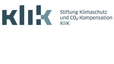 Logo Stiftung Klimaschutz und CO₂‑Kompensation KliK