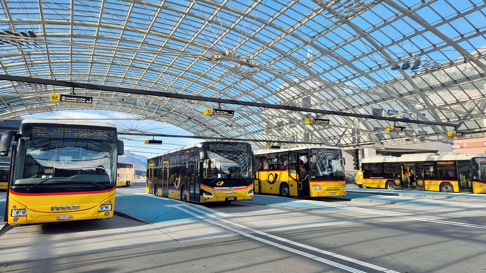 Die PostAuto-Station Chur nach dem Umbau.