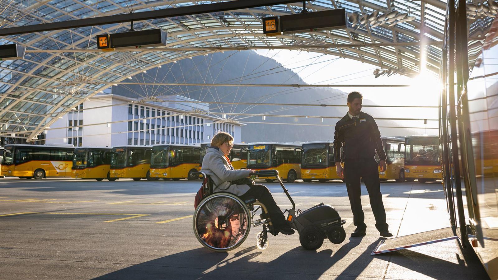 The PostBus station in Chur